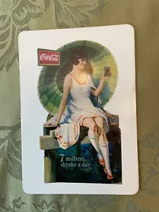 Magnetic Postcard Coca-Cola Advertising 1926 Cutout Bathing Girl 1994 Copyright - Picture 1 of 2