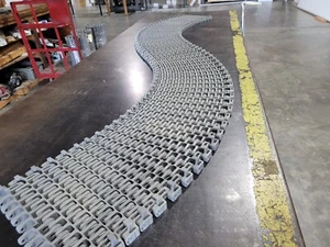 Cinta transportadora modular de plástico Habasit KVP IS620 13" de ancho x 10' gris PP HDT - Imagen 1 de 5
