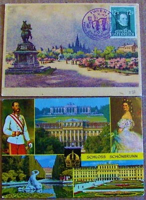 Austria 2 FDC's  1947 and 1981. - Image 1 of 2