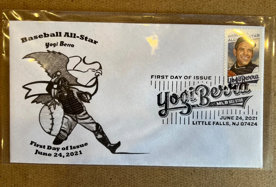 2021 Yogi Berra Stamp First Day of Issue - Image 1 of 1