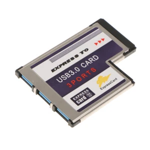 Laptop 54mm Express Kartenkonverter zu 3Port USB3.0 Adapter - Photo 1/7