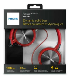 PHILIPS Cuffie SHL3160RD/00 ROSSO TV- HI-FI Smarthone Dynamic solid Bass - Foto 1 di 3
