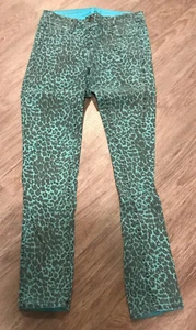 ONE by BLEULAB Reversible Detour Legging Jeans Teal Pearl Coating / Cheetah 26 - Imagen 1 de 6