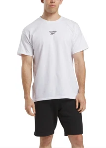 Camiseta Reebok Hombre Game Win Logo Gráfico Blanca Talla L - Imagen 1 de 3