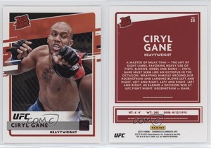 2021 Panini Chronicles UFC Donruss Rated Rookies Pink Ciryl Gane #28 Rookie RC