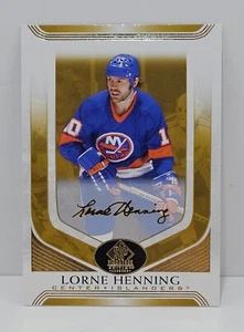 2020-21 SP Signature Legends - Lorne Henning Gold Script - New York Islanders - Picture 1 of 2