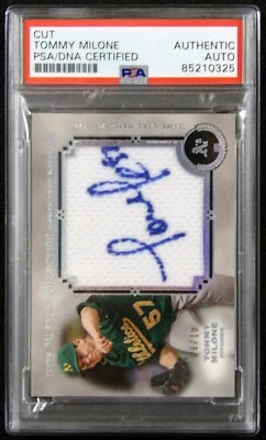 Tommy Milone Signed 2013 Topps Museum Collection Relic Card #MMJR-TM PSA Authen - Image 1 of 2