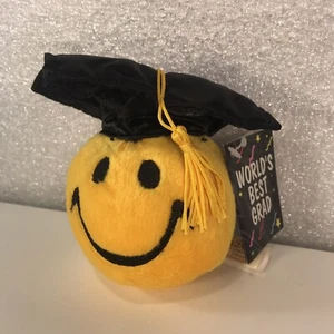 MEJOR GRADUACIÓN DEL MUNDO Regalo de Graduación Cara Sonriente Peluche Dan Dee ¡NUEVO con Etiqueta ¡FELICITACIONES! - Imagen 1 de 3