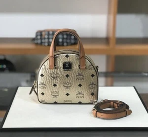 Last One! NWT MCM Mini Patricia Crossbody Shoulder Bag Gold $780+Tax - Picture 1 of 12