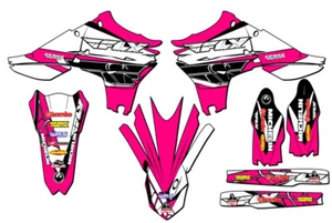 Kit de gráficos YZ 450 F 13 FLY 2010-2013 rosa Senge compatible con Yamaha - Imagen 1 de 10
