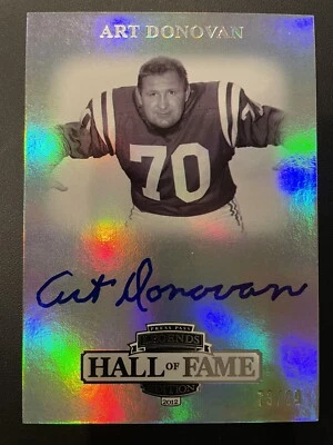 Art Donovan signed 2012 Press Pass Legends Hall of Fame Autograph Card #73/89 - Image 1 of 3