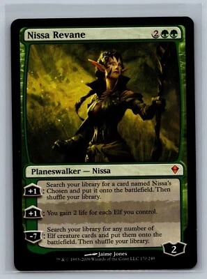 Magic The Gathering Zendikar Nissa Revane #170/249 MTG TCG CCG - Image 1 of 2