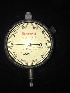 STARRETT 25-131J-626 DIAL INDICATOR W/ .125 RANGE 2+1/4 IN DIAL ADG GROUP 2 :) - Picture 1 of 6