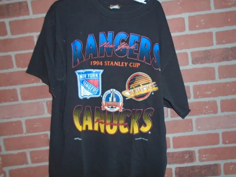 NEW YORK RANGERS VS VANCOUVER CANUCKS 1994 STANLEY CUP TSHIRT Cover