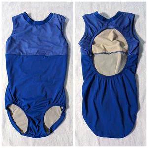 2nd Second Skin großes Gymnastik Tanztrikot doppelt gefüttert SCHLÜSSELLOCH royalblau - Bild 1 von 7