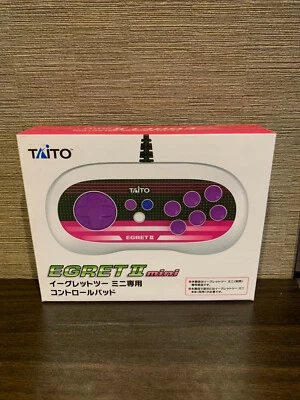 TAITO Egret II Mini Game Controller Pad TAS-P-003 Invader Button Pink Wired New - Image 1 of 4