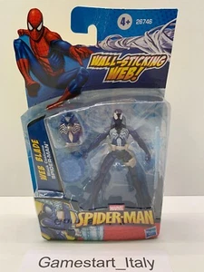 MARVEL SPIDER-MAN WEB BLADE BLACK COSTUME - ACTION FIGURE HASBRO 26746 NEW - Picture 1 of 8