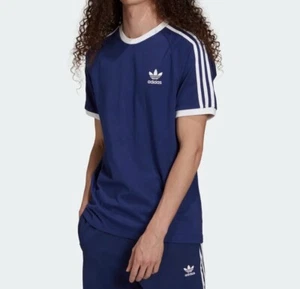 Camiseta Adidas Hombre Adicolor Classics 3 Rayas Cielo Nocturno Talla S #H37760 - Imagen 1 de 2