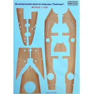 3D Decal wooden decks for Hobby Boss Dunkerque Print Scale 3D350-001 350:001 - Picture 1 of 4
