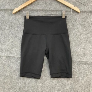 Lululemon Shorts Womens 4 AUS 8 Black Biker High Waist Compression Stretch Gym - Picture 1 of 9