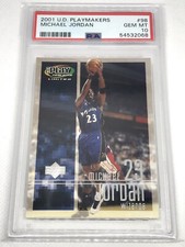 2001 Upper Deck Playmakers Michael Jordan #98 GRADED GEM MINT PSA 10 LOW POP 46