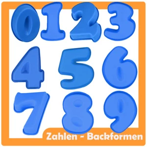 Silikon Backform Zahl 0-9 Geburtstag Kuchen Party Nummer Kuchenform Happy Jahr - Bild 1 von 11