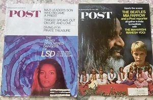 Saturday Evening Post Mags. 1967-68 Beatles, LSD Set of 2 - Picture 1 of 7