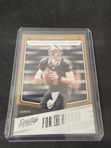 2024 Panini Prestige, Drew Brees. "for The Record" , New Orleans Saints - Bild 1 von 2