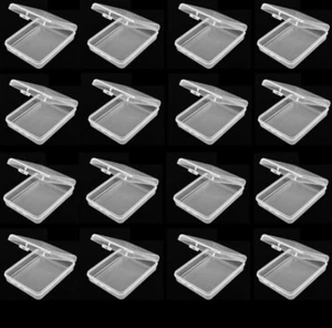 New Pcxino 20 Pack Clear Plastic Beads Storage Container Box with Hinged Lid. H1 - Picture 1 of 4