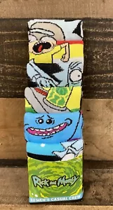 Rick and Morty 6 Pair CREW SOCKS Men Size 8-12 Bioworld NEW - Picture 1 of 10