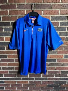 Polo de manga corta azul Nike Dri-Fit Elite Florida Gators para hombre talla Lg - Imagen 1 de 3