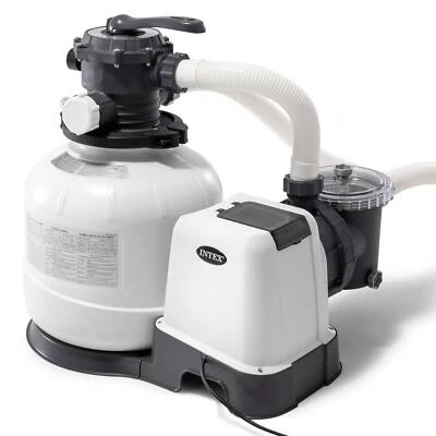Intex 14 Inch Krystal Clear Sand Filter Pump 2800 Gph Flow Rate GFCI 26647EG - Image 1 of 4