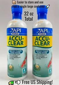 API Pond Care Accu-Clear Pond Water Clarifier 16 oz each Set of 2 - Picture 1 of 4