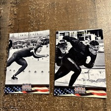 2012 Panini Americana Heroes & Legends Speed Skating cards Dan Jansen & E Heiden