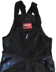 Mono baberos de cuero vintage Yamaha para montar moto de nieve adulto talla L grande alto - Imagen 1 de 20