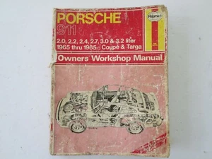 Haynes Porsche 911 Coupe/Targa/Cabriolet 1965-1989 Automotive Repair Manual - Foto 1 di 6