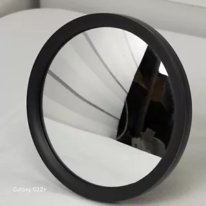 5" in konvex Mittelmontage runder Spiegel schwarz Retro Edelstahlrahmen mit Halterung - Bild 1 von 9