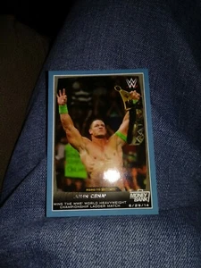2015 Topps WWE Road to Wrestlemania Wal-Mart Blue John Cena #31 - Picture 1 of 2