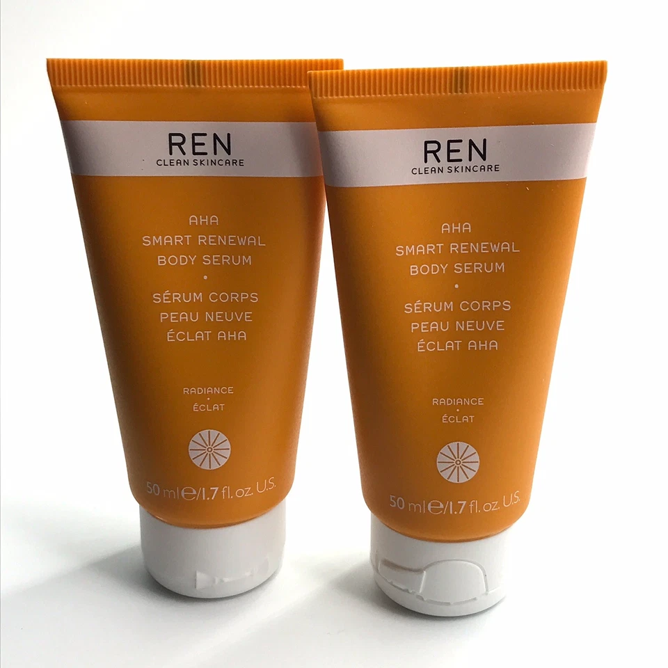 3x REN Skincare AHA Smart Renewal Body Serum Mini 1.7oz 50ml Each