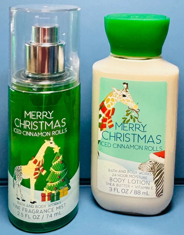 $$$AVE ~ ICED CINNAMON ROLLS ~ 2PC TRAVEL GIFT SET ~ Bath & Body Works - Image 1 of 1