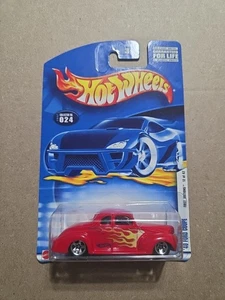 2002 Hot Wheels #24 First Editions 12/42 '40 FORD COUPE Red w/Chrome 5 Spoke Whl - Picture 1 of 2