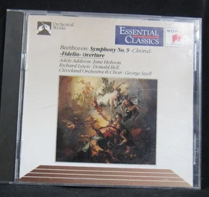 Beethoven Symphony No 9 Choral Fidelio Overture - Szell, Clevland Orch -CD 1991 - Foto 1 di 3