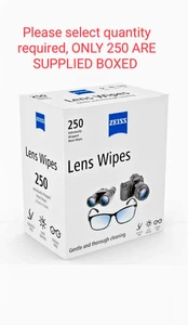 Zeiss Lens Cleaning Wipes Pre Moist Lens Wipes for Glass Sealed - Picture 1 of 31