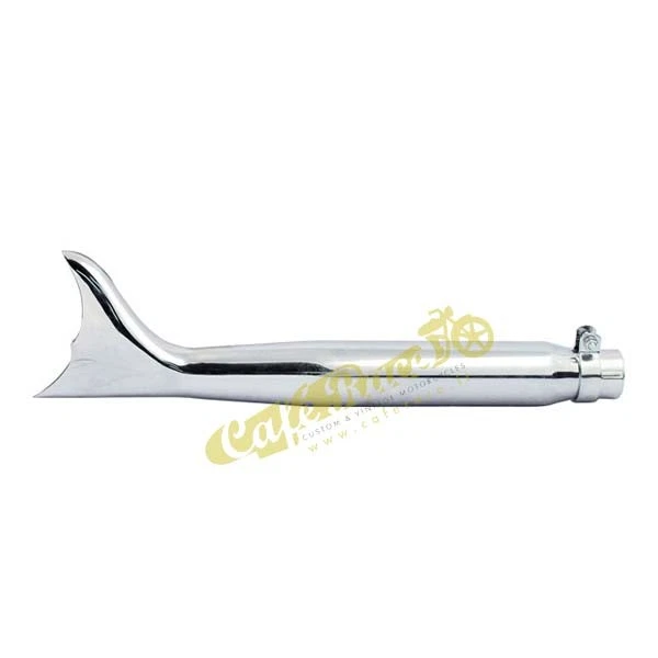 Terminale scarico marmitta cromata universale lunghezza 56cm cafe racer custom Foto 1 de 1