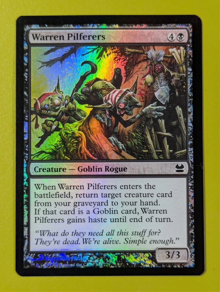 FOIL Warren Pilferers x1 Modern Masters 1x Magic the Gathering MTG - Image 1 of 1
