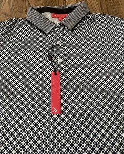 Camisa polo Redvanly para hombre en esmoquin negra de golf 4 vías elástica talla mediana nueva con etiquetas - Imagen 1 de 10