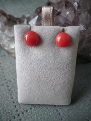 Ohrdtecker 585 Gold Koralle. - Bild 1 von 4