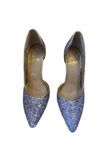 Christian Louboutin Iriza Glitter Heels - Picture 1 of 6