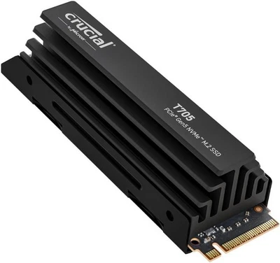 Crucial T705 M.2 1TB Heatsink PCIe 5.0 x4 NAND SSD, to 13,600 MBs CT1000T705SSD5 - Image 1 of 4