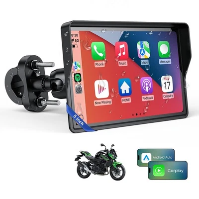 WonVon 7 Inch Wireless Motorcycle Carplay GPS Navigation System with Apple Ca... - Image 1 of 4